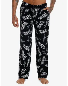 Women's My Chemical Romance Black Parade Graphic Pajama Pants - Aesthetic Adjustable Drawstring MCR Band Loungewear Bottoms, Comfortable Breathable Elastic Fit, All-Seasons Day/Everyday Casual Nightwear with Pockets, S-5XL Cold-Wash Sleepwear