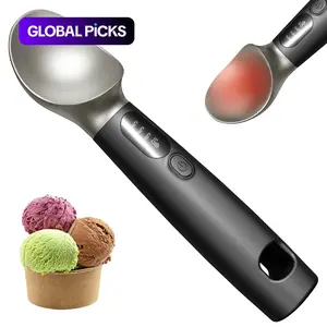 Heated Ice Cream Spoon with Adjustable Heater Levels, Rechargeable LED Display, Ideal for Hard Ice Cream & More, Ice Cream Scoop, Kitchen Gadgets, Kitchenware #GLOBAL PICKS