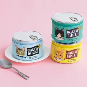 Cute Cat Cosmetic  Toiletry Bag  Portable Makeup Pouch Gift for Moms & Teens