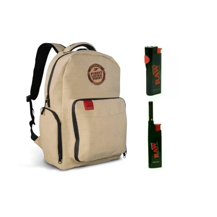 Raw x burlap backpack bag  smell-proof bag water proof