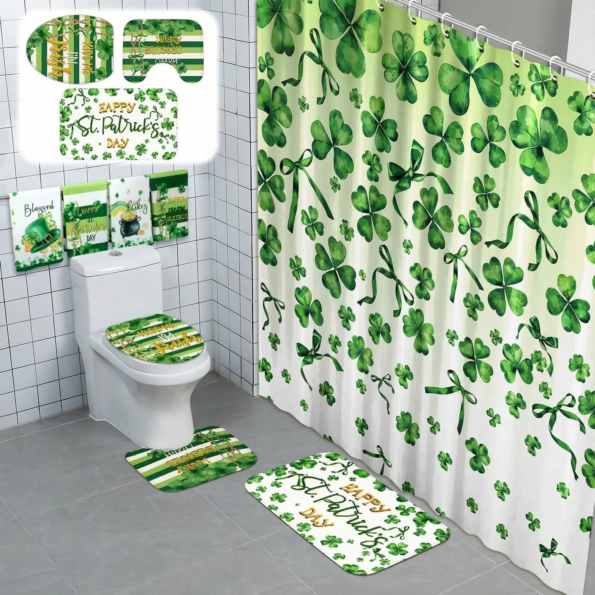 8Pcs, Shamrock, St. Patrick's Day