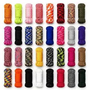 32 Colors 5mm 7-Strand Paracord Set, Strong Multi-Purpose Rope for Camping, Hiking, DIY Bracelets, Lanyards & Outdoor Gear
