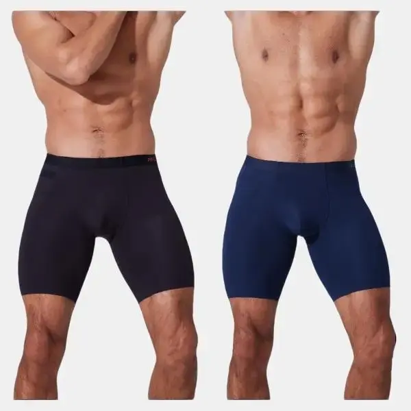 PREDICTION Ad Astra Series – 2 Pack | Patented 2 Pocket Men’s Underwear, 8″ Inseam, Premium Modal Fabric, 3D Pouch, Seamless Design Men's Prime Trunk Underwear