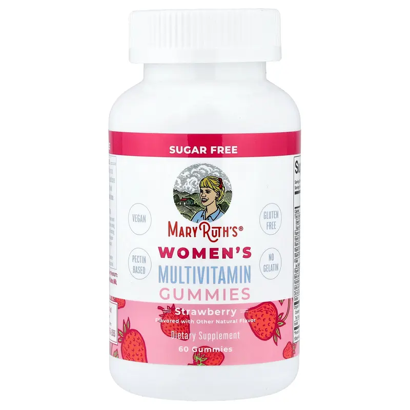 MaryRuth's Women's Multivitamin Gummies, Strawberry , 60 Gummies