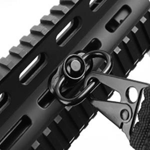 Rifle Sling 2 Point Sling Quick Adjust with QD Sling Swivels, 2 PCS QD Sling Mount, Rifle Straps with Fast Adjust Thumb Loop