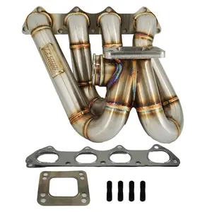 B Series T3 T4 Top Mount Turbo Manifold GSR Si B16 B18 B20 44mm For Civic Si DC2