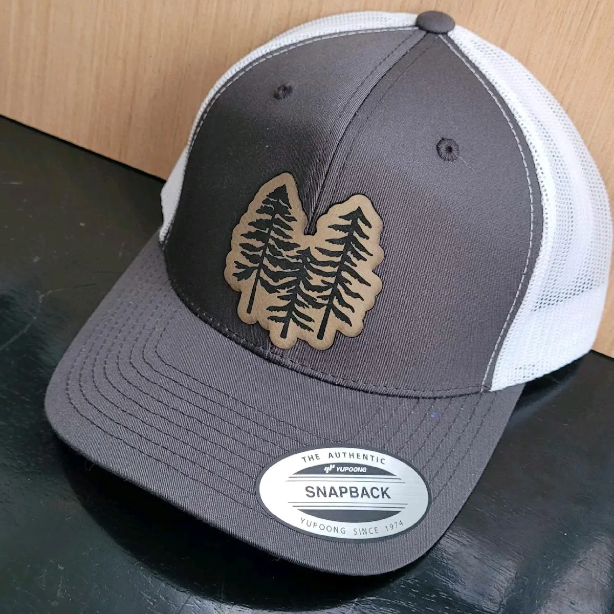 Custom Lasered Hat - Richardson 112 - Leather Patch - Yupoong - Bulk Orders
