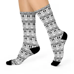 Sister Support Crew Socks - Comfortable Cushioned Design for Sibling Love