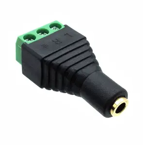 AMERICAN RECORDER 3.5mm TRS Female to Screw Terminal Adapter