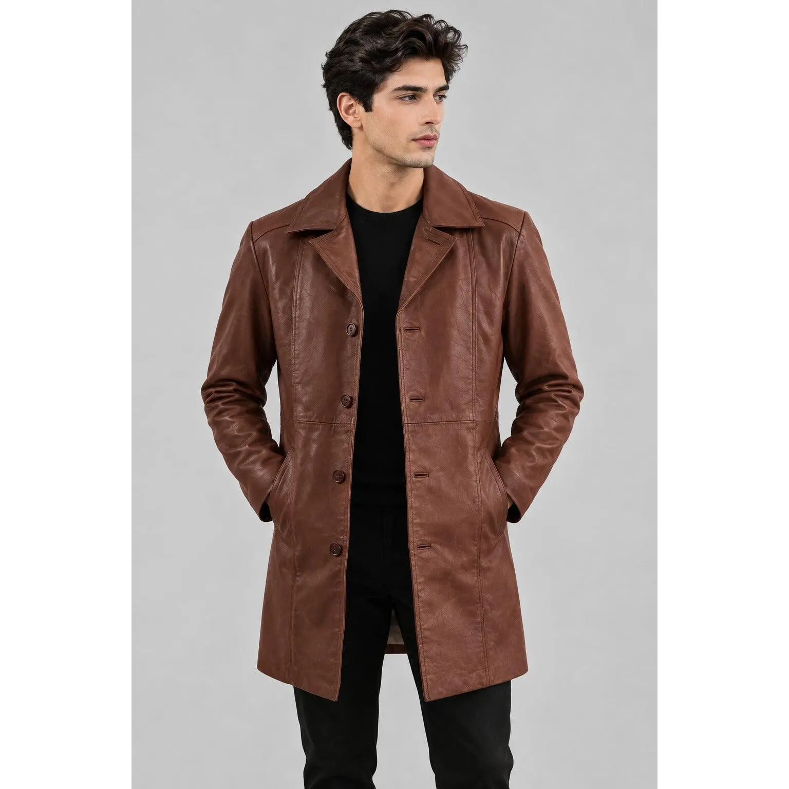Long Leather Coat