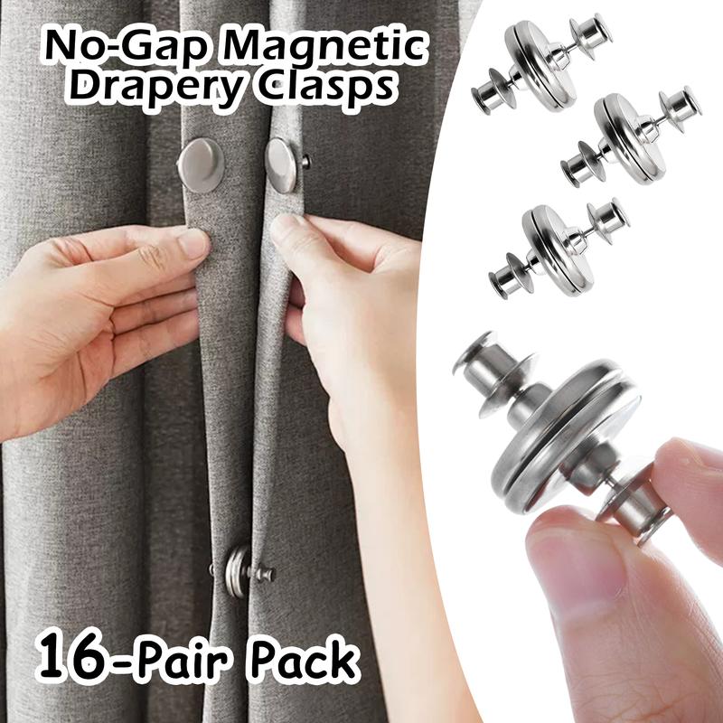 16 Counts Magnetic Window Coverings Clips,Two-Way Magnetic Closure ...