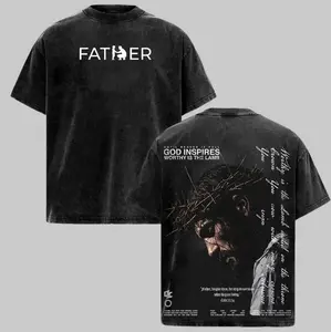 FATHER , FORGIVE THEM Vintage Jesus Christian Oversized T-Shirt / Tank Top / Hoodies, God Inspires Faith Graphic Tee, Religious Streetwear, Gospel Worship Shirt, Gift for Believers OTH