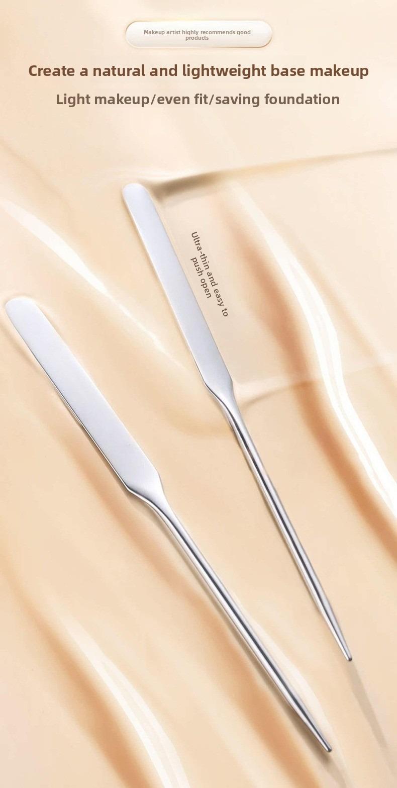 Stainless steel foundation brush, mask mud mask, brush, foundation liquid blending stick, makeup tools