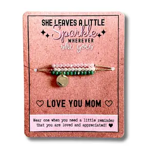 Mom Charm Bracelet Gift - Mother's Day Gift for Mom - Made in the USA