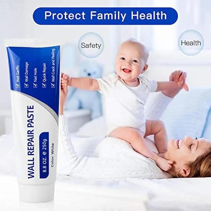 Instant Wall Repair Paste - Quick Dry Drywall Patch Kit with Scraper - Fix Holes, Cracks & Graffiti - Mold-Proof & Odorless