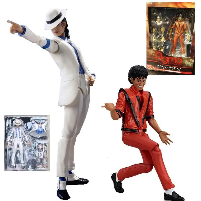 Figma 096 Michael Jackson The white suit Michael Jackson MJ Thriller Action Figure Classic Model Anime Toys Christmas Gift