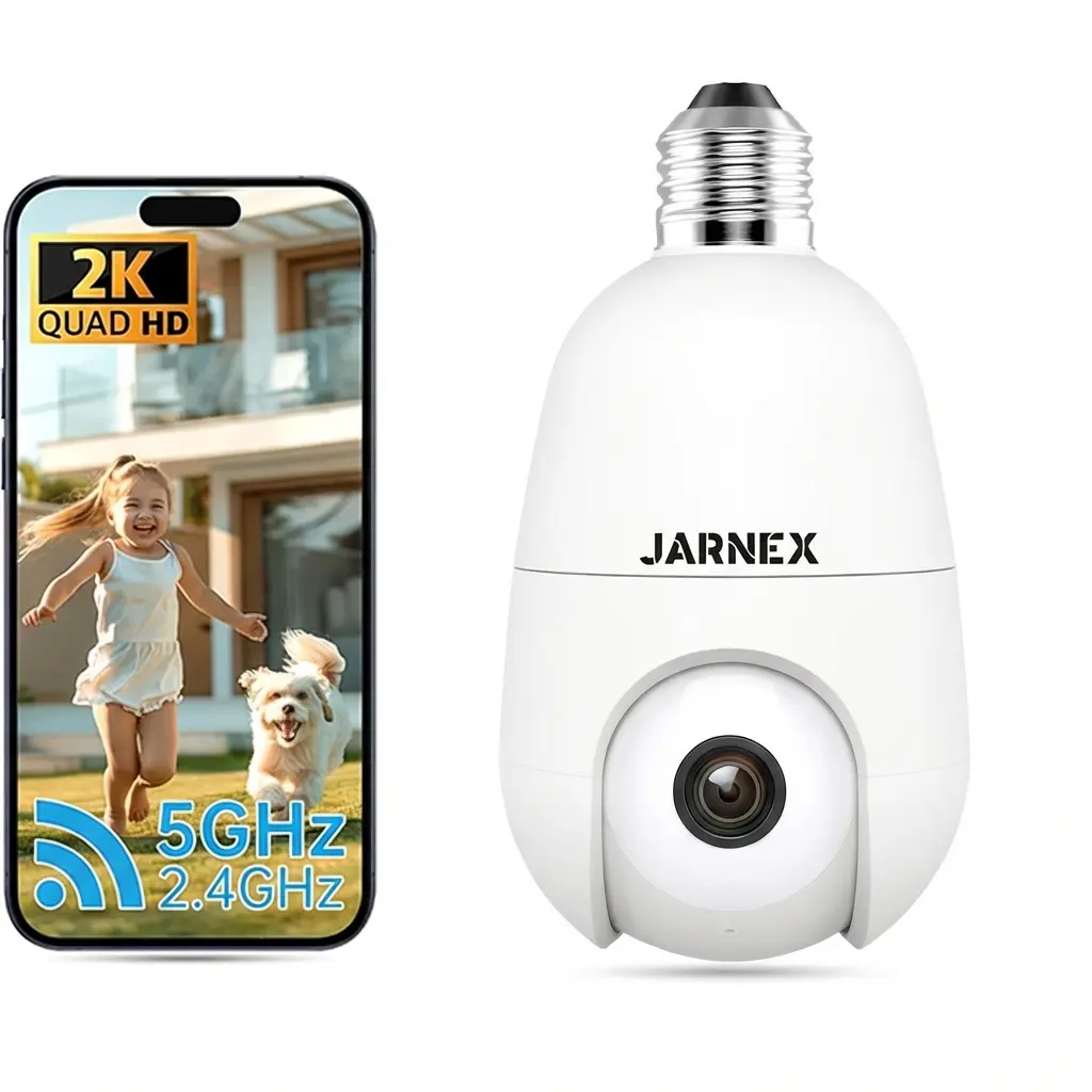 Noonkey 2K/3MP Light Bulb Security Camera - Indoor/Outdoor - TikTok Shop