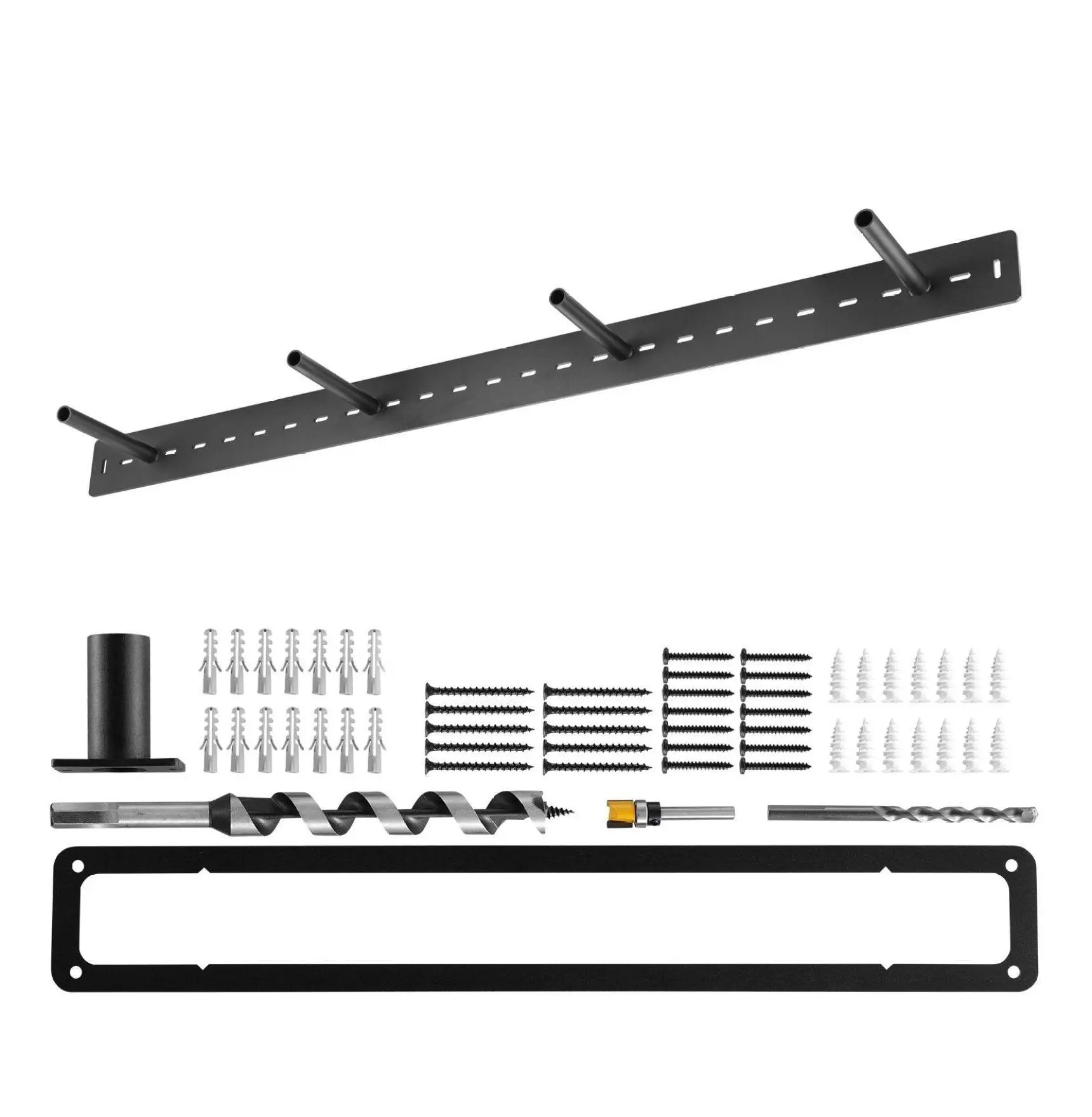 Floating Shelf Brackets 46 inch, 230lbs Capacity, Heavy Duty Invisible Shelf Support, Wall Mounting Hidden Brackets for Shelves - 1 Pack 46x3 inch
