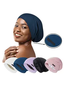 Adjustable Bonnet for Sleeping Women & Men, Comfortable Sleep Bonnet, Stylish Hair Wrap for Bedtime, Ideal for All Night Use
