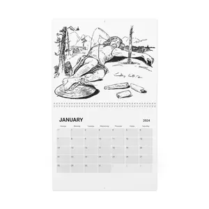 10.8'' x 8.4'' Custom Calendar (2024) - High-Quality 270gsm Semi-Glossy Paper with Large Image Printing for Each Month