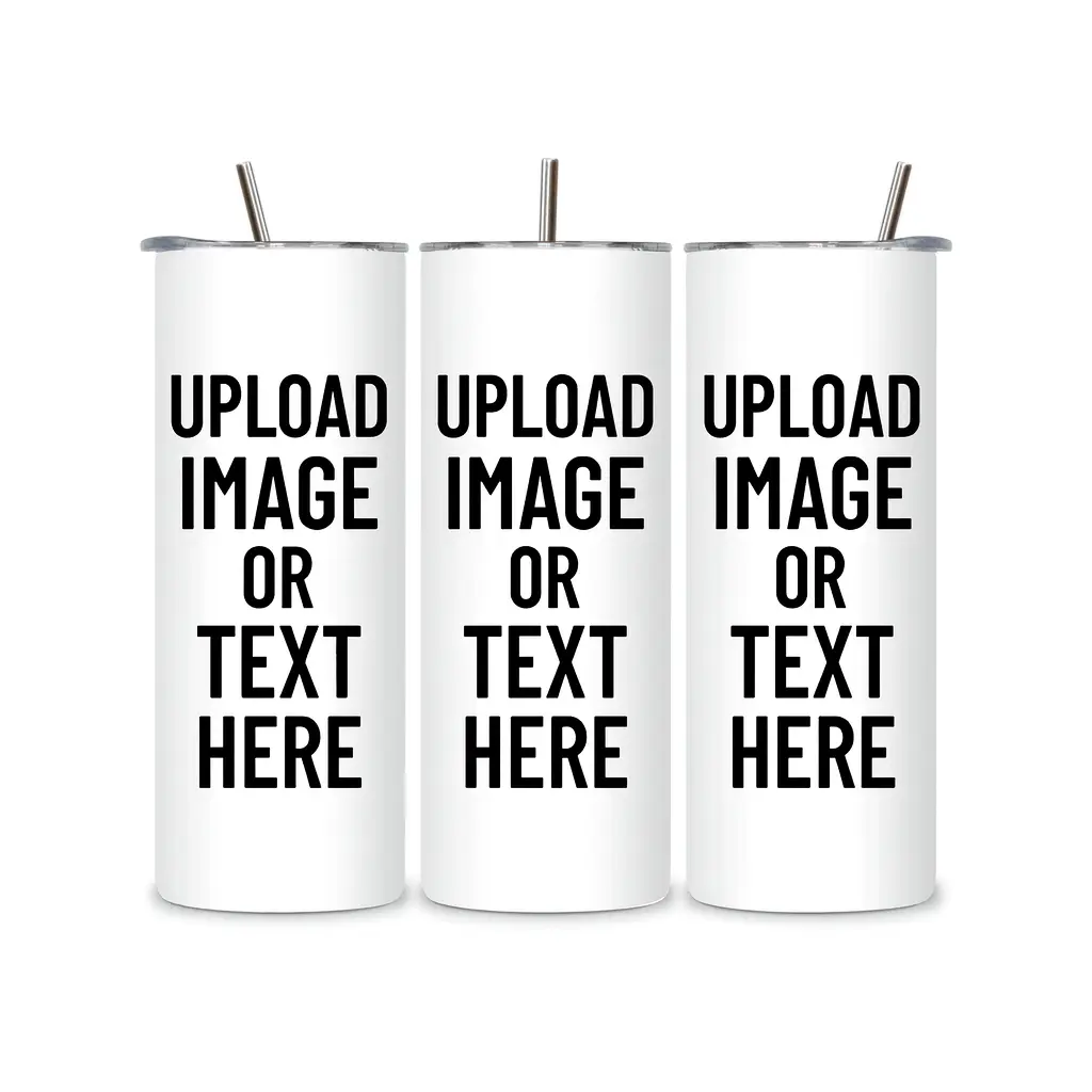 LilMonal Creations Custom 20oz Tumbler Personalized Stainless Steel with Straw Double-Wall Insulated Full-Wrap Print Ideal for Gifts and Events