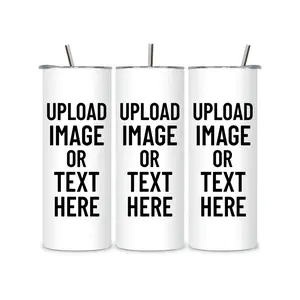 LilMonal Creations Custom 20oz Tumbler Personalized Stainless Steel with Straw Double-Wall Insulated Full-Wrap Print Ideal for Gifts and Events