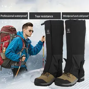 1pair Leg Gaiters Waterproof Snow Boot Gaiters for Men and Women, Gaiters for Hiking, Snowshoeing, Hunting, Climbing, Running, Anti-Tear Hiking Gaiters,Gaiters for Hiking Waterproof, Leg Gaiters with Upgraded Zipper Design,Fabric Waterproof Boot Gaiters