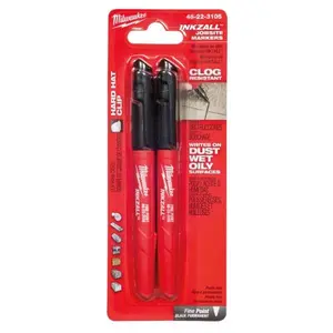 Milwaukee 48-22-3105 2PK INKZALL Black Fine Point Marker