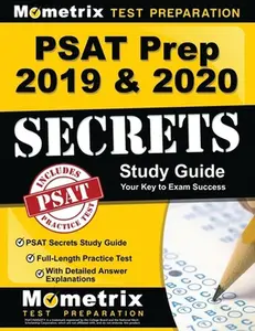 USED Book - PSAT Prep 2019 & 2020 - PSAT Secrets Study Guide, Full-Length Practice Test with Detailed Answer Explanations by Mometrix College Admissions Test Team (Paperback) - english