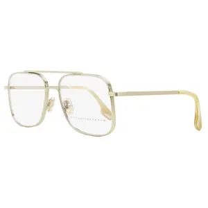 Victoria Beckham Navigator Eyeglasses VB221 715 Light Gold 55mm 221