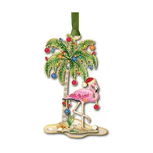 Beacon Designs Festive Flamingo Ornament