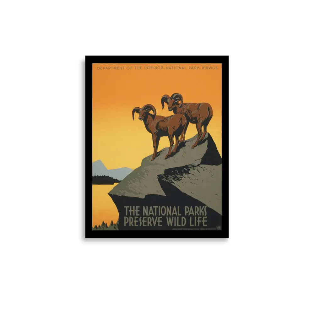 National Parks Preserve Wildlife Poster