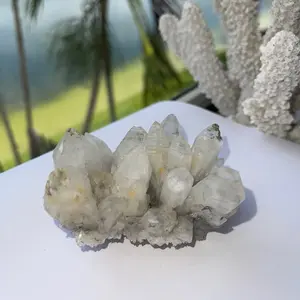 High Quality Peruvian Quartz Specimen with Yellow Calcite Inclusion