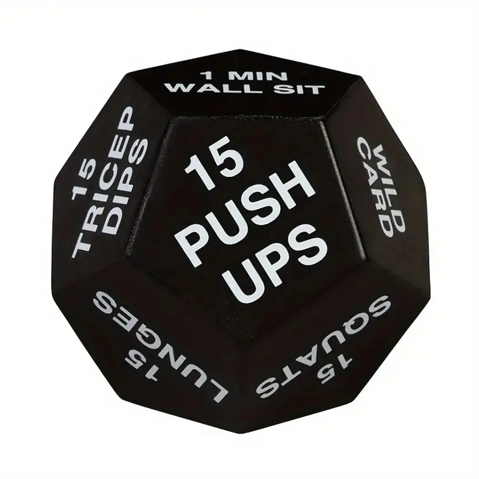 12-Sided Fitness Dice – Bodyweight & Cardio Workout Game