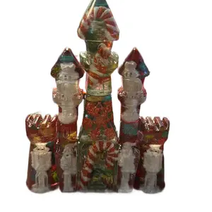 Christmas Nutcracker Candy Cane Castle - Perfect Festive Decoration for Your Home