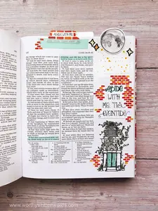 Abide With Me New Testament Bible Journaling Page Kit