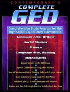 USED-Contemporary's Complete Ged: Comprehensive Study Program for the High School Equivalency Examination by Linda W. Nelson (Paperback)