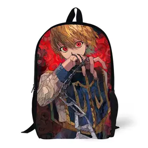 HUNTER×HUNTER All Over Print Casual Backpack Laptop Backpack for Travel Hiking Lightweight Anime Rucksack Daily Essentials Camping Daypack Gon Killua