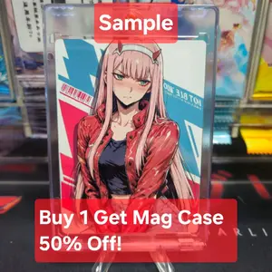 Custom Anime Waifu Metal Card - Choose Your Own - Serialized 1/5 - Waifu CCG Collectible Cards (Mag Case Sold Separate)