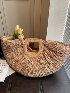 Fashion Versatile Women's Woven Handbag, Solid Color Casual Bag, Perfect for Daily Use, Stylish and Durable Design