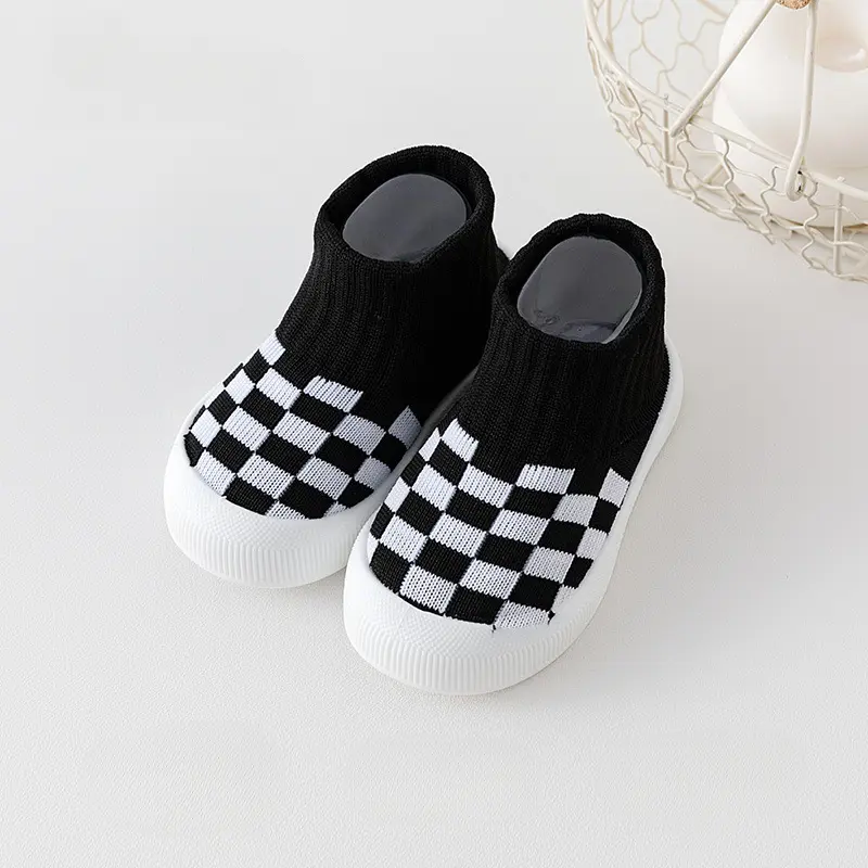 Baby & Toddler First Walker Shoes (1-3 Years) - Soft Sole, Non-Slip, Breathable Flats, Indoor Slippers for Boys & Girls, Spring & Autumn Footwear, Playrooms, Elastic Closure, 12-18 Months, 2-3 Years Toddler