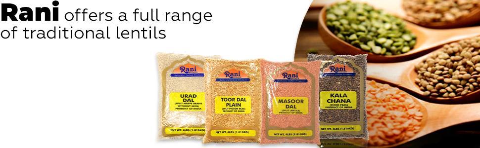 Rani Moong Dal (Split Mung Beans without skin) Indian Lentils, 32oz (2lbs) 907g ~ All Natural | Gluten Friendly | NON-GMO | Kosher | Vegan | Indian Origin