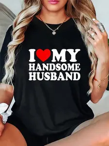 100% Cotton I Love My Handsome Husband Shirt I Love My Husband T-Shirt