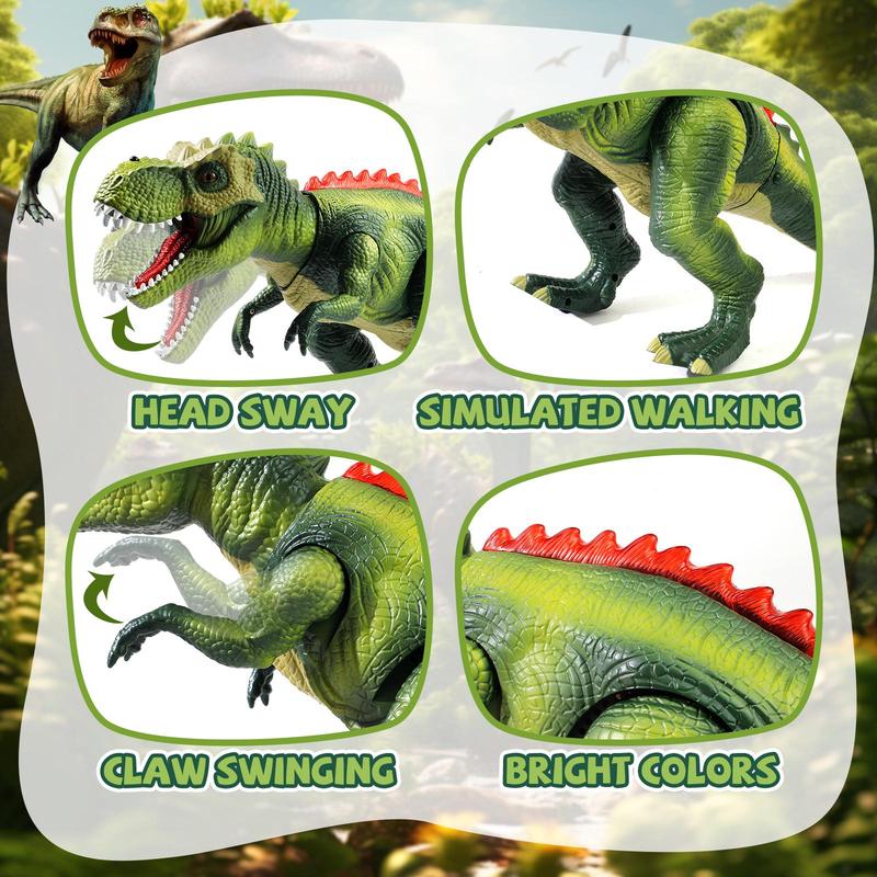 Remote Control T-Rex Dinosaur RC Dinosaur Toy for Kids with Lights, Mist Spray & Realistic Sounds Perfect Gift for Boys