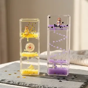 Liquid Motion Bubbler - Sensory Fidget Desk Toy for Kids & Adults - Relaxing Hourglass Timer Tubes - Calming Visual Play for School, Home, Office, Stress Relief and Focus