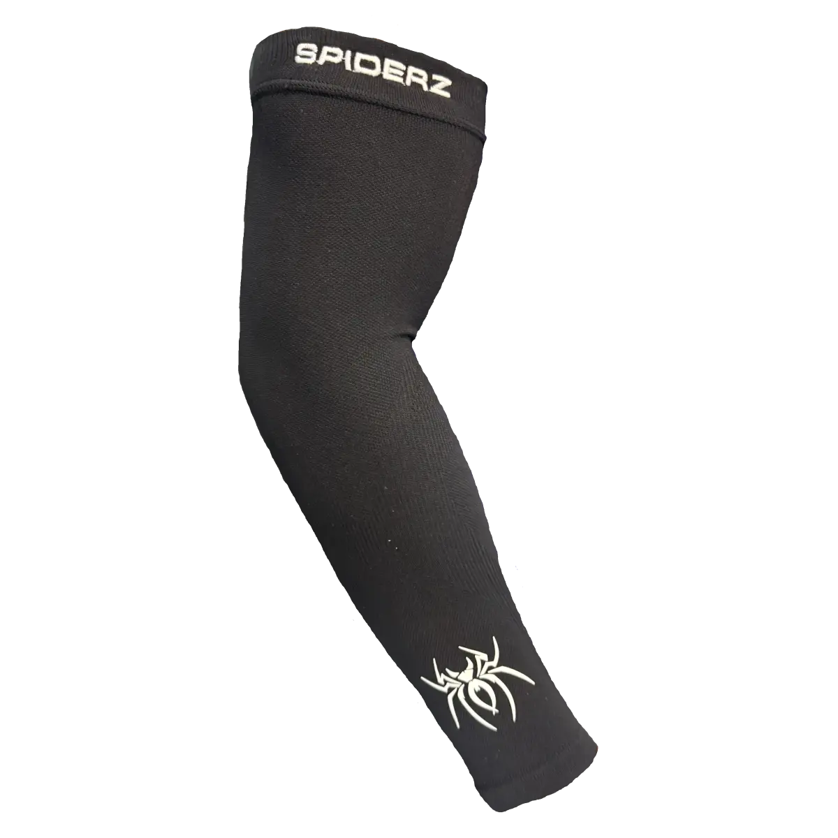 Spiderz Graduated Compression Arm Sleeve - BLACK, Lightweight, Breathable, 4-Way Stretch, Available in Youth, S/M, L/XL, Sold as Individual Unit