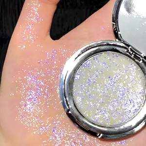 Glitter Shimmer Eyeshadow Night Party Glitter Eyeshadow, Ultra Shimmer Sparkle Eyeshadow Powder, Buildable Glitter Pigment for Glam Flawnless Eye Looks Summervibes Music Festival