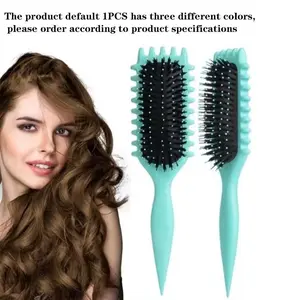 Generic Curl Defining Brush, Best Hair Brush for Styling, Wave Shaping for Women Men Kids, Detangling Bristle Brush, Detangling Hairbrush