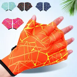 1 Pair Swimming Webbed Gloves, Water Sports Training Hands Flippers, Swimming Equipment For Men Women