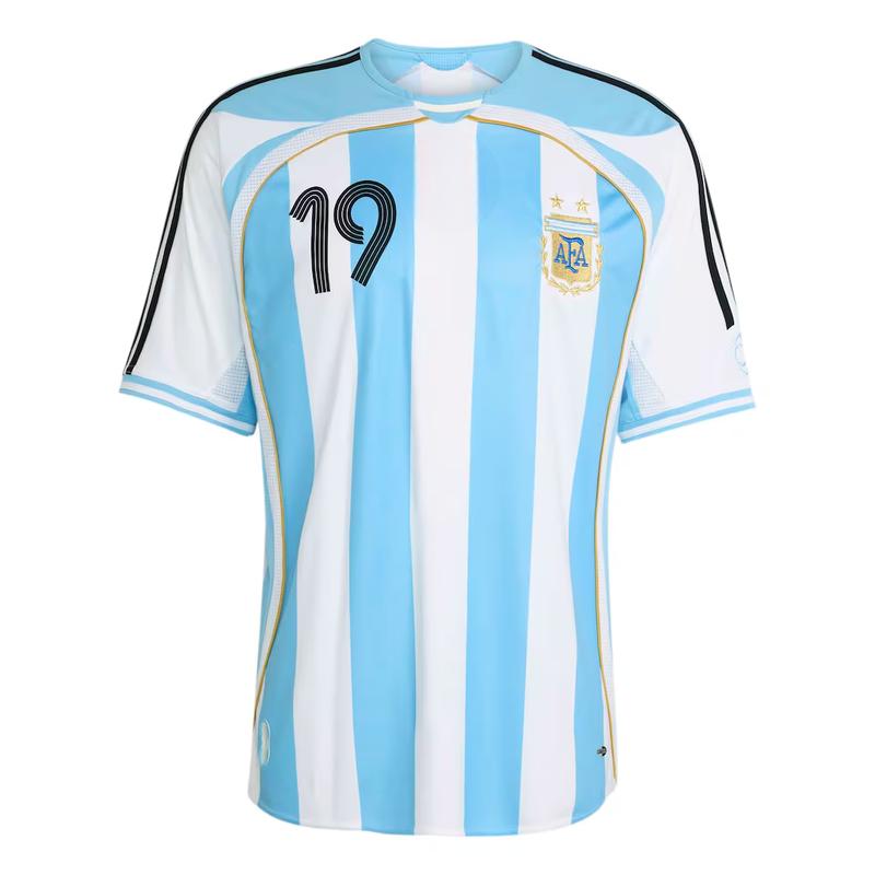Unisex Football Messi Argentina National Team 2006 Bringback Home Jersey - White
